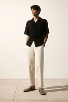 Regular Fit Linen-blend Pants