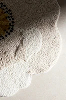 Tufted Flower-Shaped Bath Mat