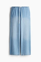 Pantalon en denim avec cordon de serrage