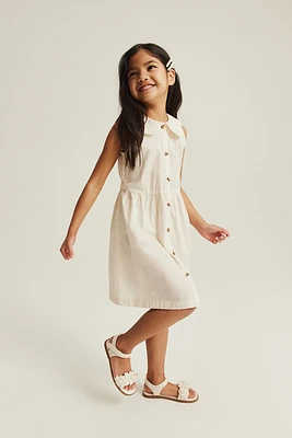 Sleeveless Shirt Dress