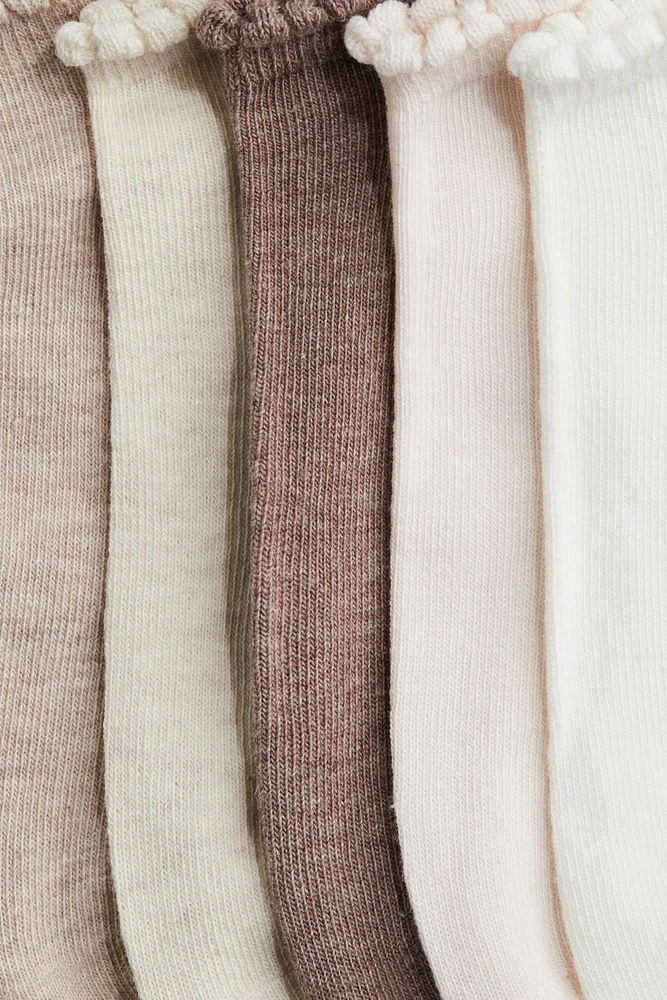 Lot de 5 paires chaussettes invisibles