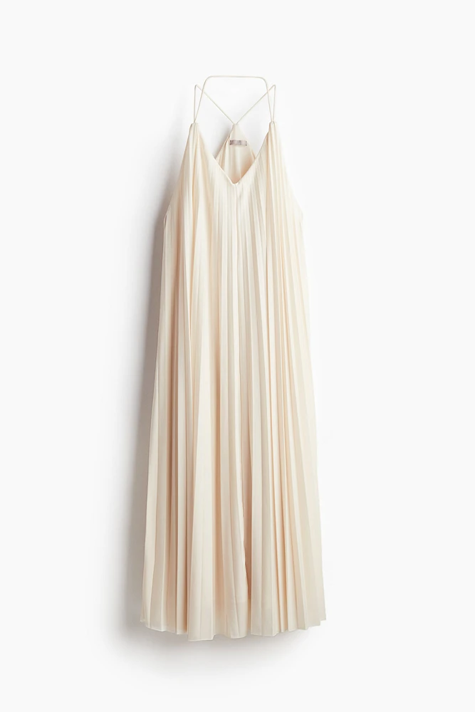 Pleated Jersey Dress