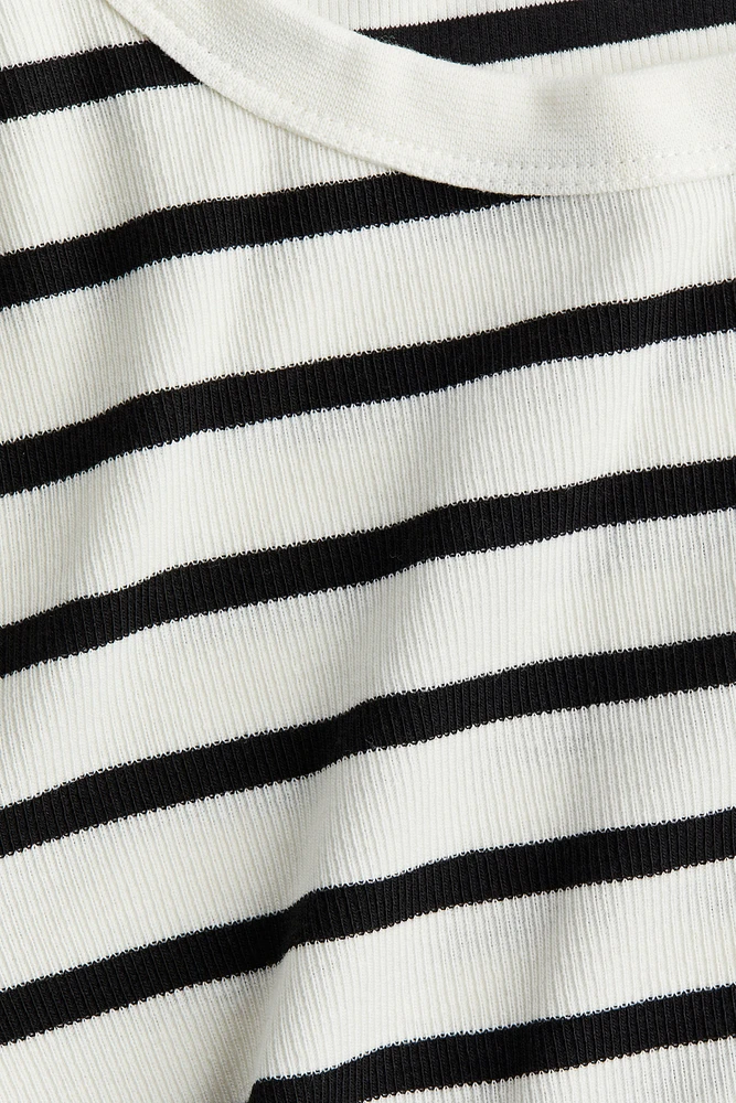 MAMA Ribbed Jersey Top