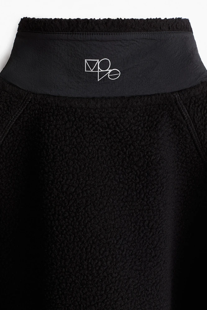 Veste de sport en tissu peluche