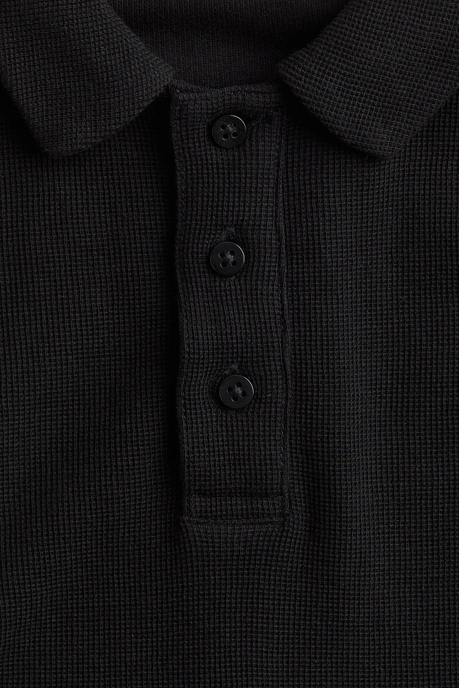 Long-Sleeved Polo Shirt