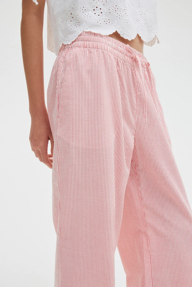 Seersucker Drawstring Pants
