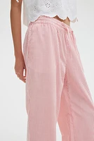 Seersucker Drawstring Pants