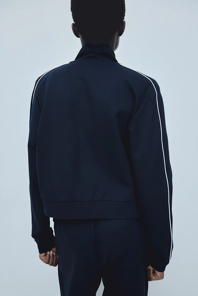 Track Jacket with Piping