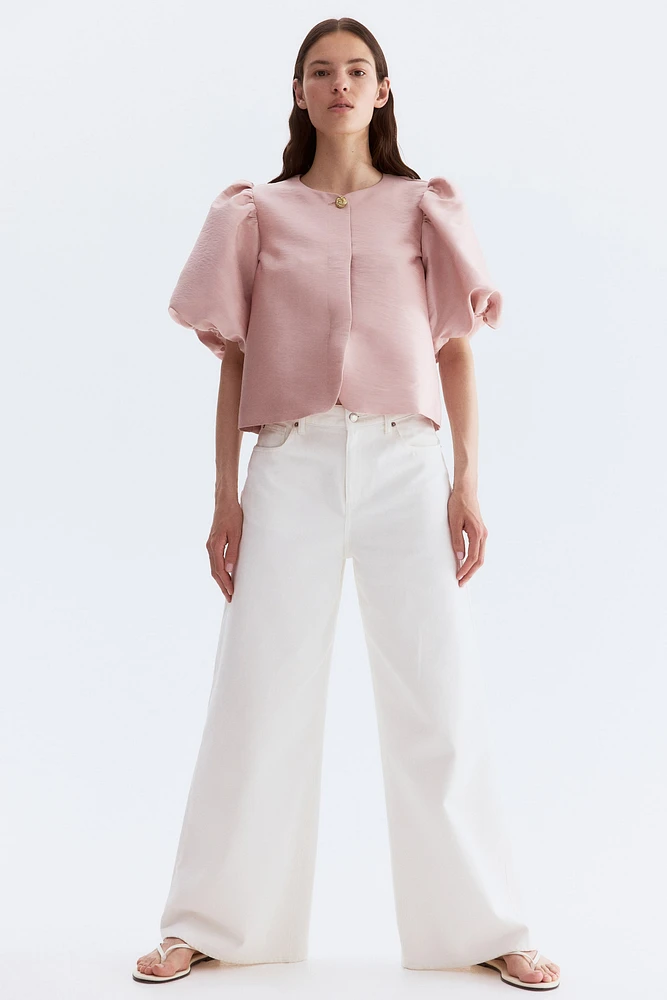 Balloon-Sleeved Blouse