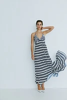 Plissé Maxi Dress