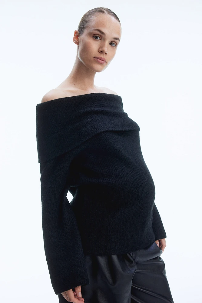 MAMA Off-the-Shoulder Sweater