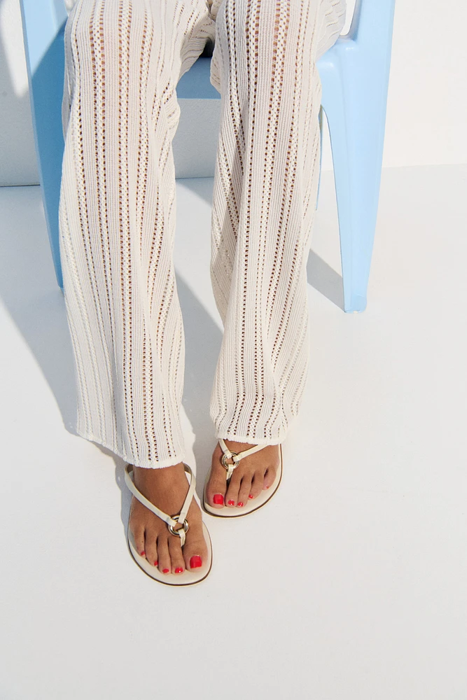 Ring-Detail Flip-Flops