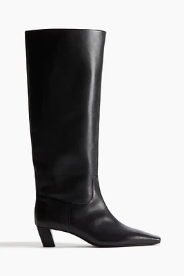 Knee-High Leather Boots