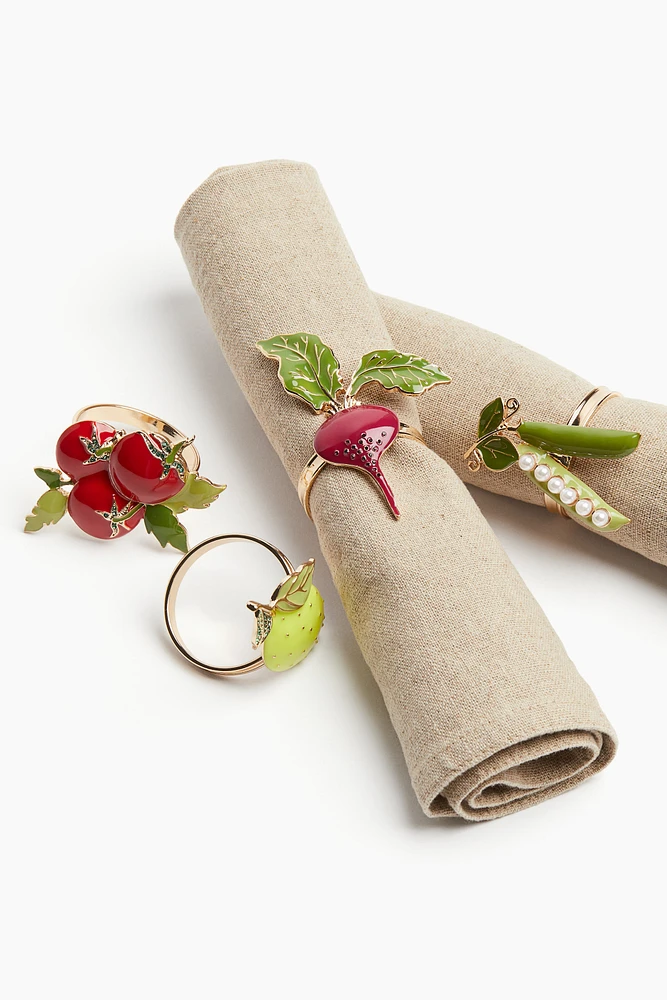 4-pack Metal Napkin Rings