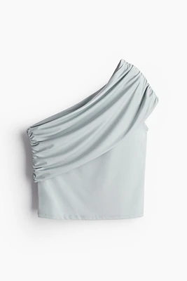 One-Shoulder Top with Foldover Edge