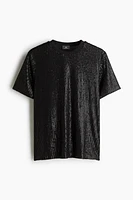 Regular Fit Sequined T-Shirt