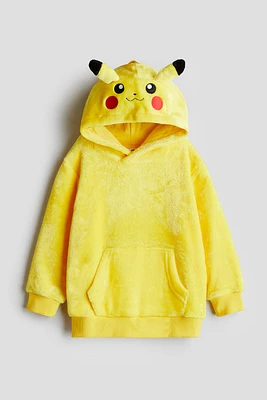 Printed Pile Hoodie