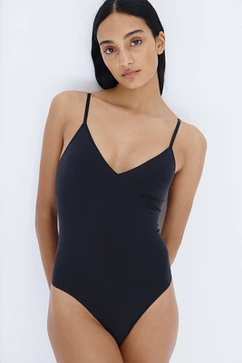 Seamless Padded-Cup Thong Bodysuit