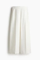 Wide-Leg Linen-Blend Pants