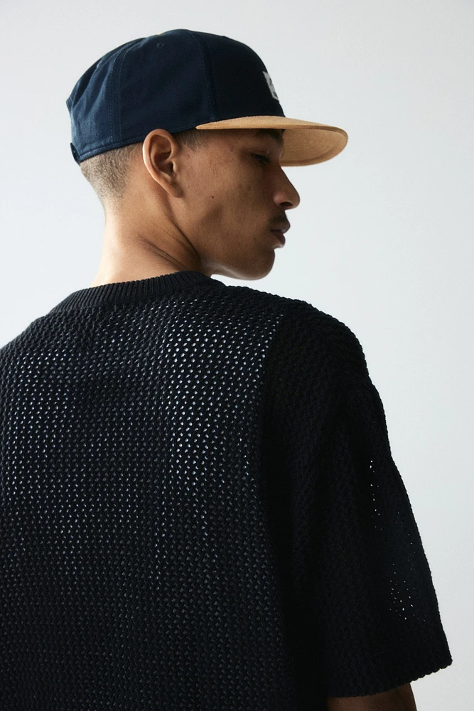 Loose Fit Hole-knit T-shirt