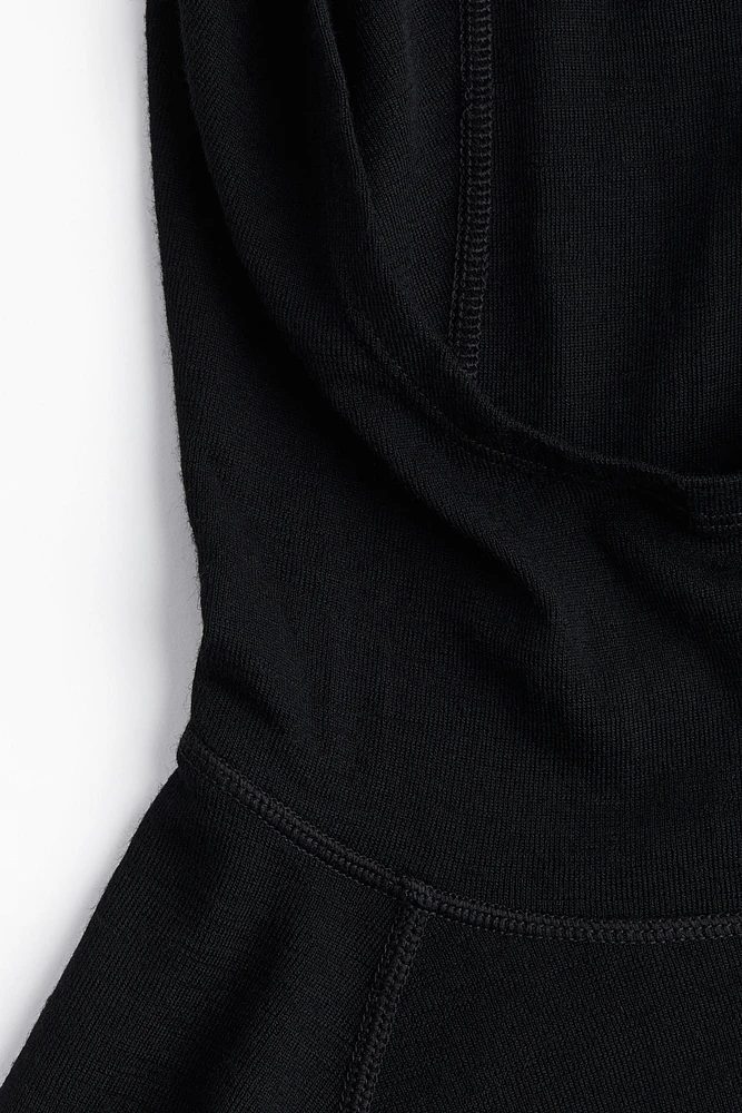 Wool Hooded Sports Top