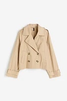 Short Twill Pea Coat