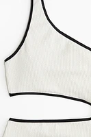 One-Shoulder Cutout Swimsuit