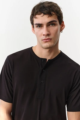 Slim-Fit Ribbed T-Shirt