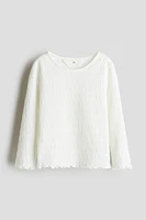 Smocked Jersey Top