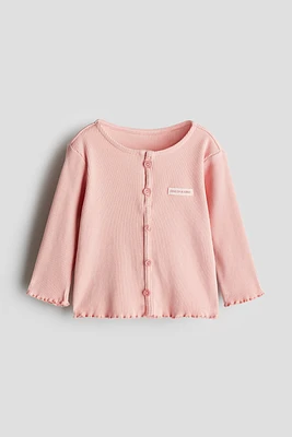 Button-Detail Jersey Top