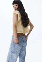 Flutter-Sleeved Blouse