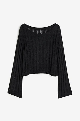 Ladder-stitch-look Sweater