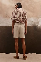 Relaxed-Fit Tailored Lyocell-Blend Shorts