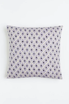 Patterned Cotton Cushion Cover