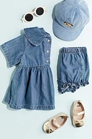 Cotton-blend Denim Dress