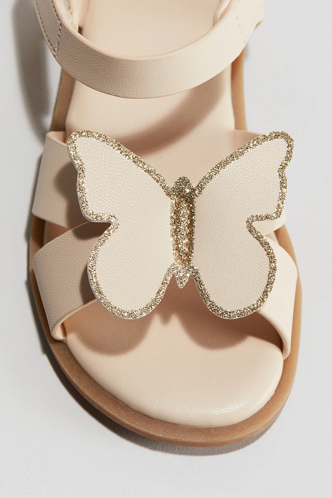 Sandales avec appliqués