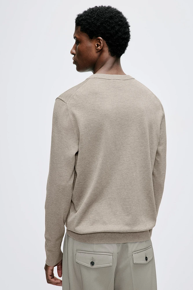 Slim Fit Fine-Knit Sweater