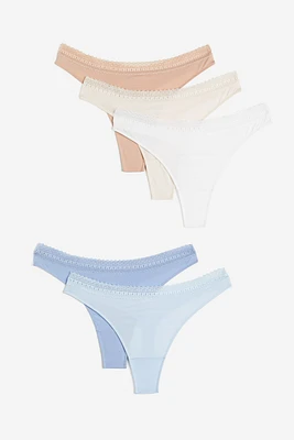 5-pack Cotton Thong Briefs