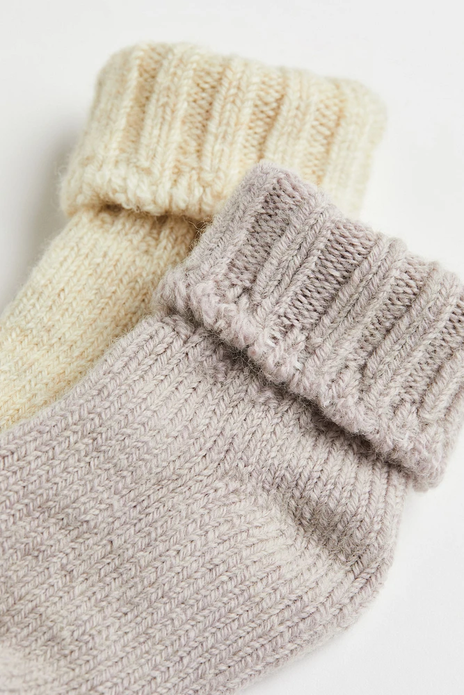 2-pack Thick Wool-blend Socks