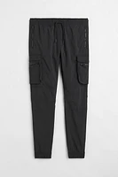 Skinny Fit Nylon Cargo Joggers