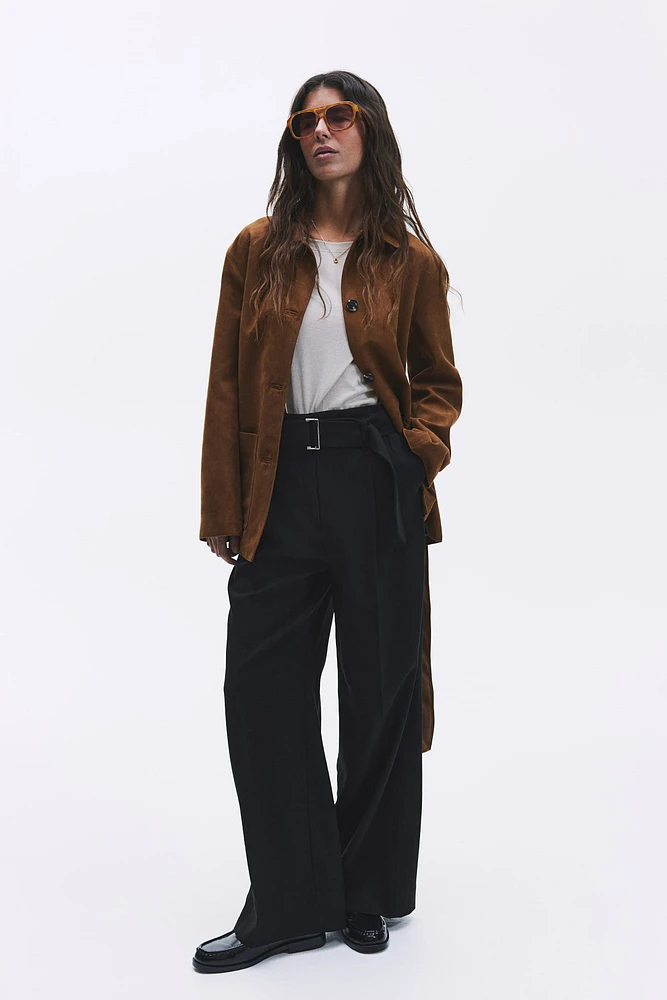 Wide Pants with Belt