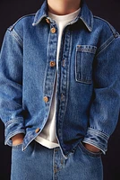 Cotton-blend Denim Overshirt