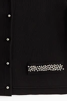 Bead-Embellished Cardigan