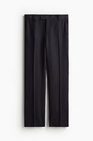 Wool-blend tailored trousers