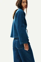 Veste à nouer en denim