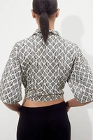 Blouse with Tie Detail