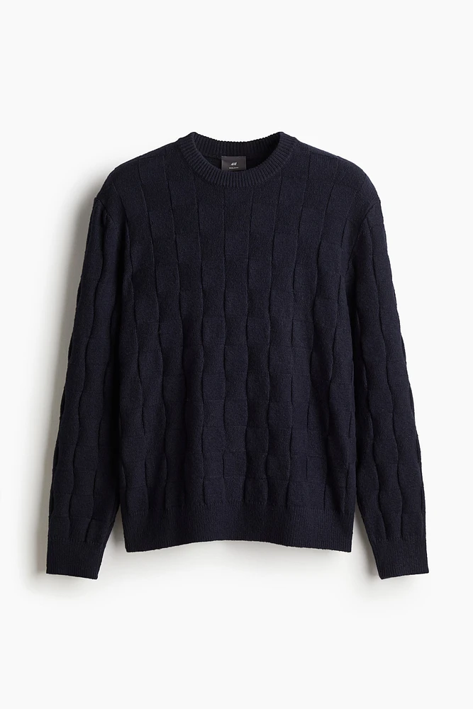 Regular Fit Textured-Knit Sweater