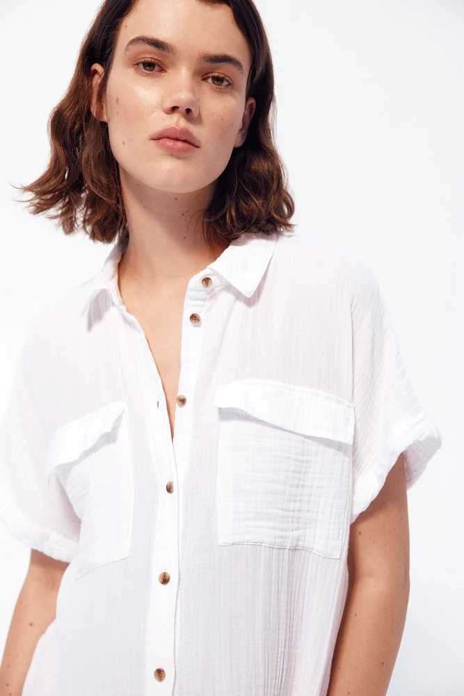 MAMA Muslin Shirt Dress