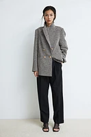 Blazer en tissu texturé