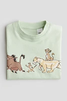 Cotton T-Shirt with Printed Motif